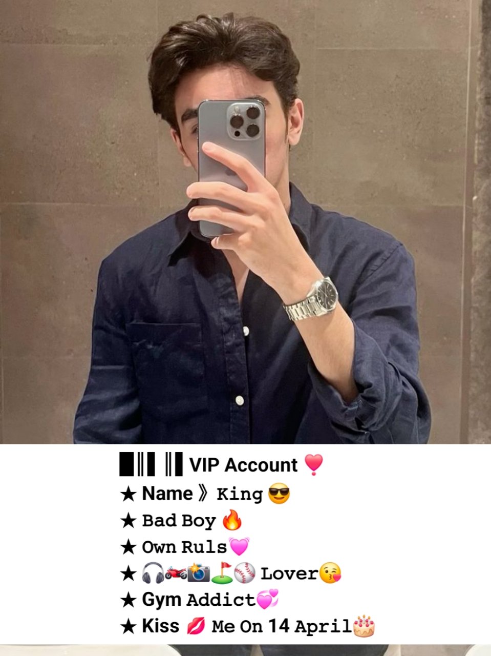 Instagram VIP Bio For Boys
